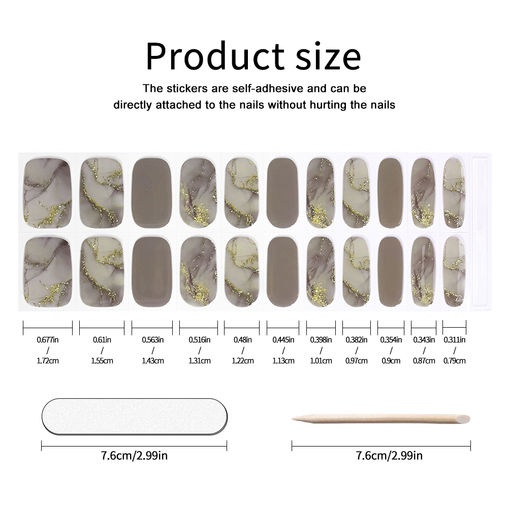 UV-Free Strips DIY Nails Stick - Full Cover Adhesive ulasan dan harga