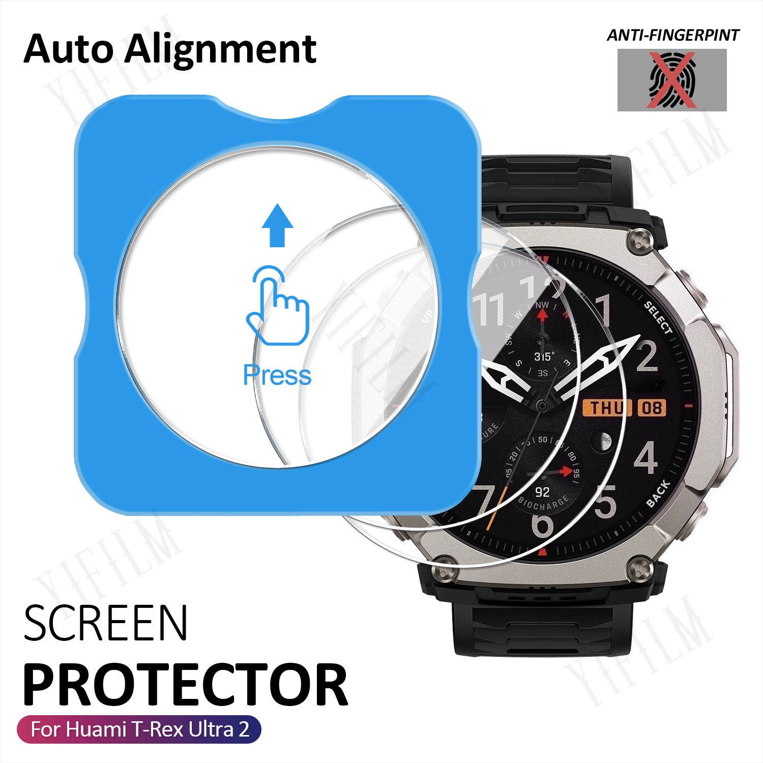 For Huami T-Rex Ultra 2 Screen - Glass Protector Auto ulasan dan harga