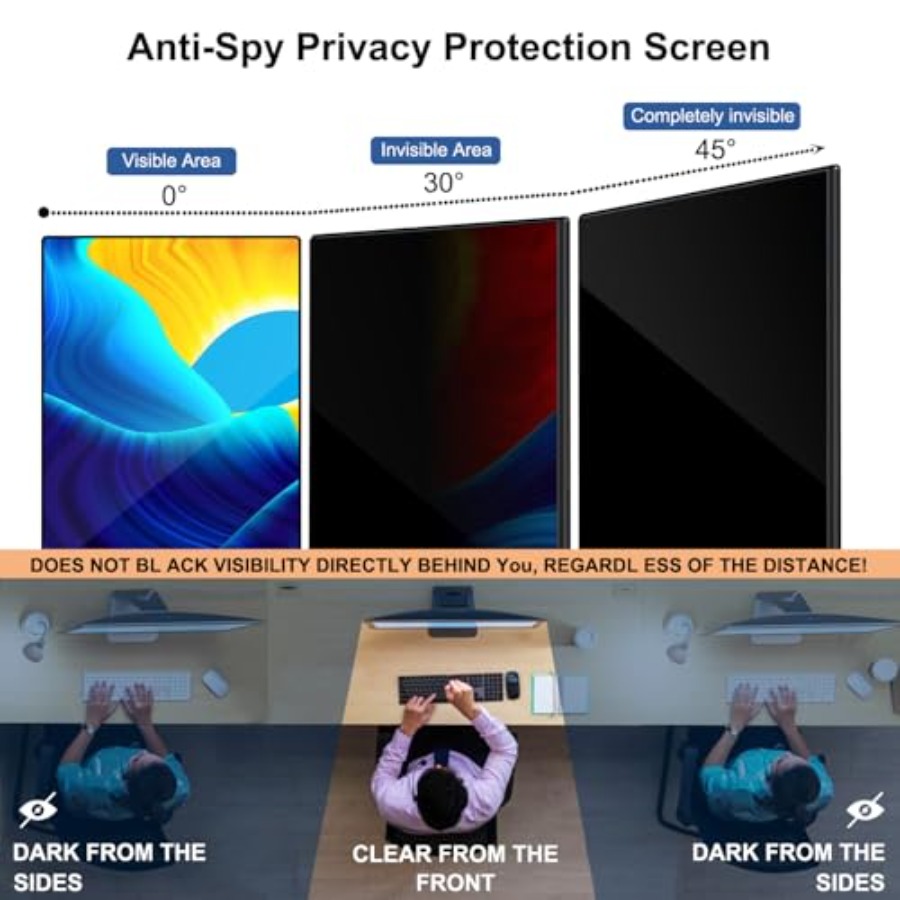 32 Inch Computer Privacy Scree - Privacy Filter 2Pack ulasan dan harga