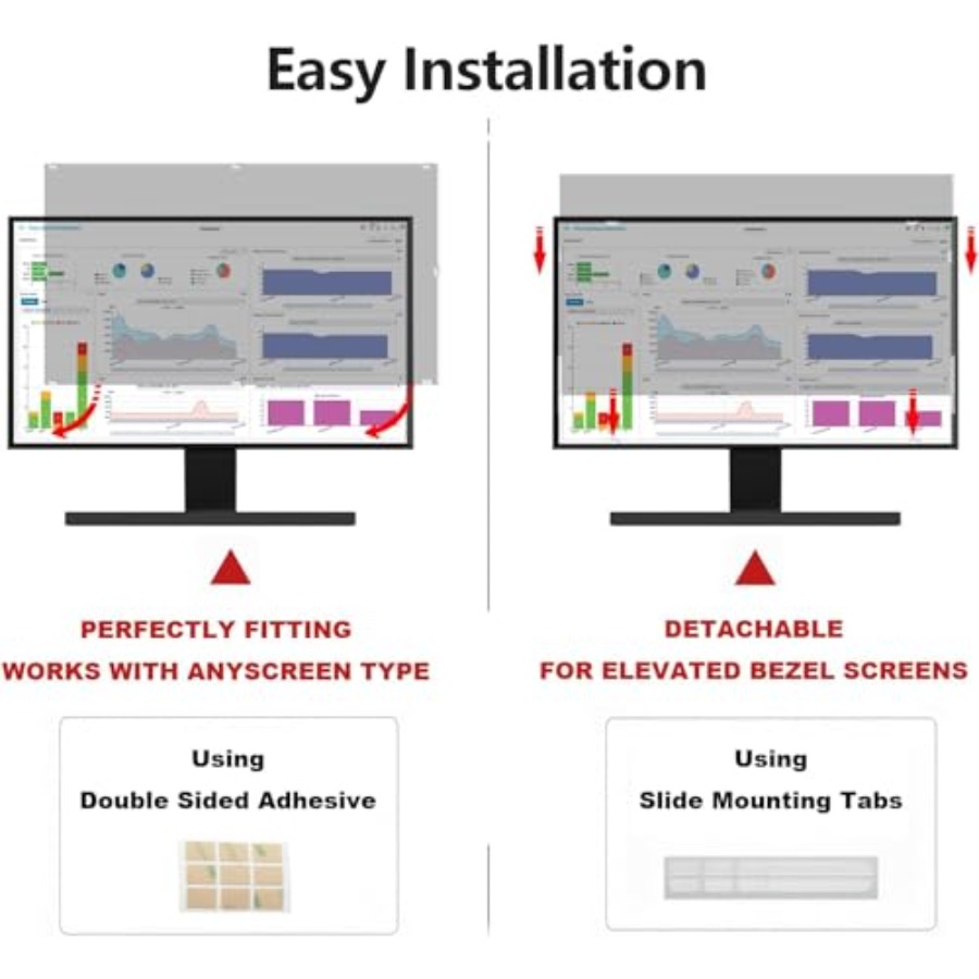 32 Inch Computer Privacy Scree - Privacy Filter 2Pack ulasan dan harga