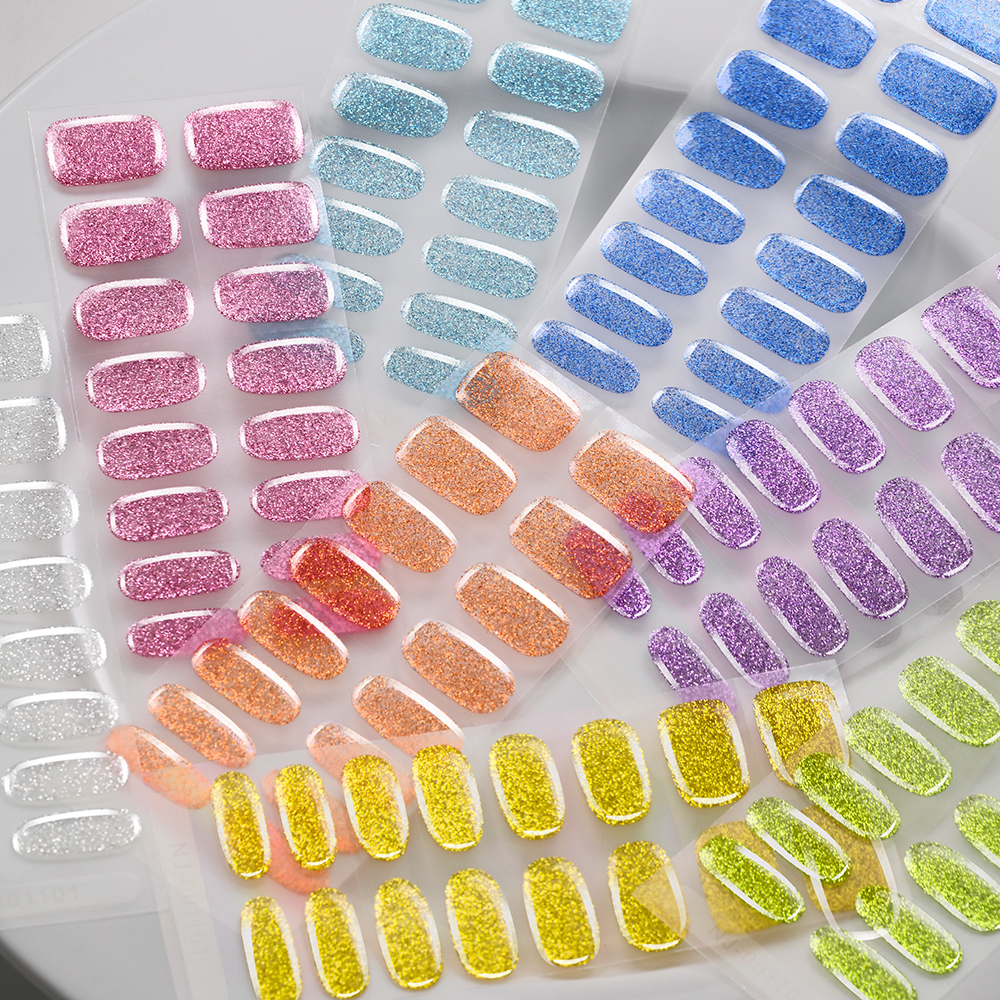 16Tips Colorful Glitter Semi C - Full Cover Adhesive ulasan dan harga