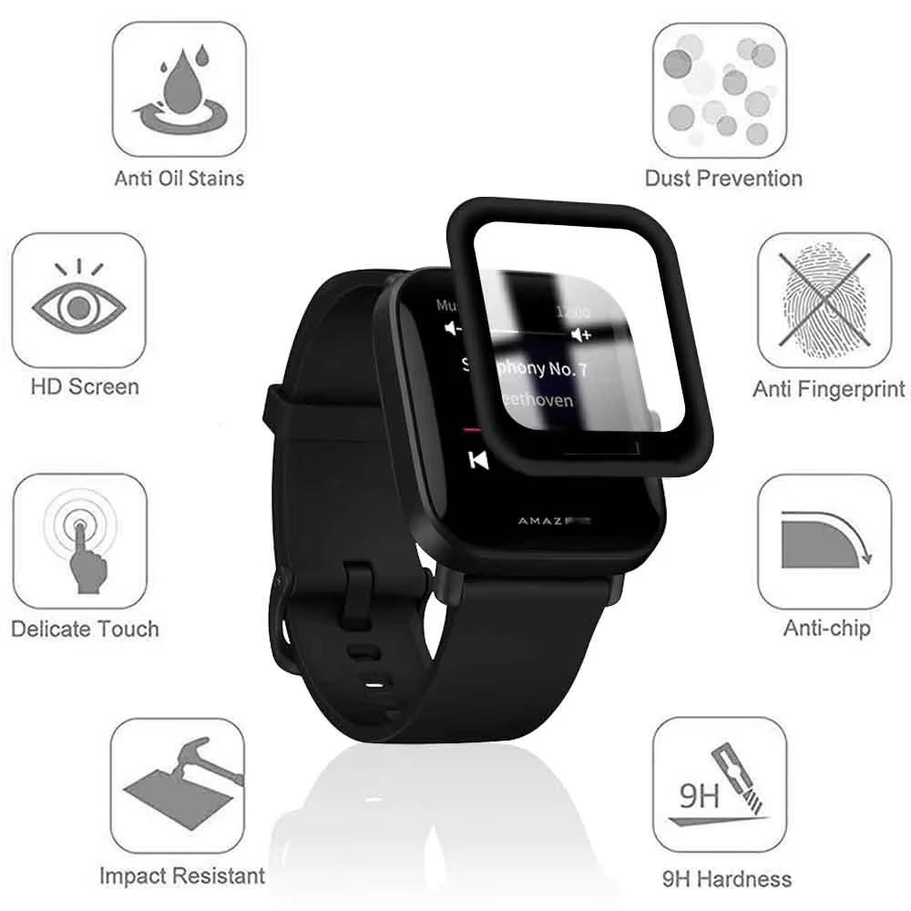 1-6 PCS Screen Protector Film  - Smartwatch Screen Film ulasan dan harga