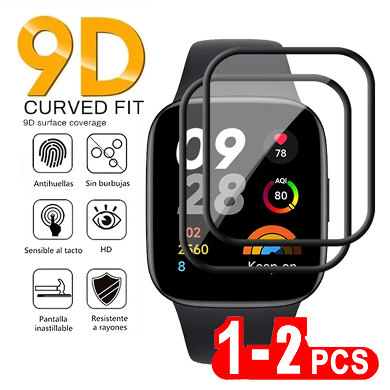 2 Pcs Tempered Glass for Redmi - Smartwatch Screen Film ulasan dan harga