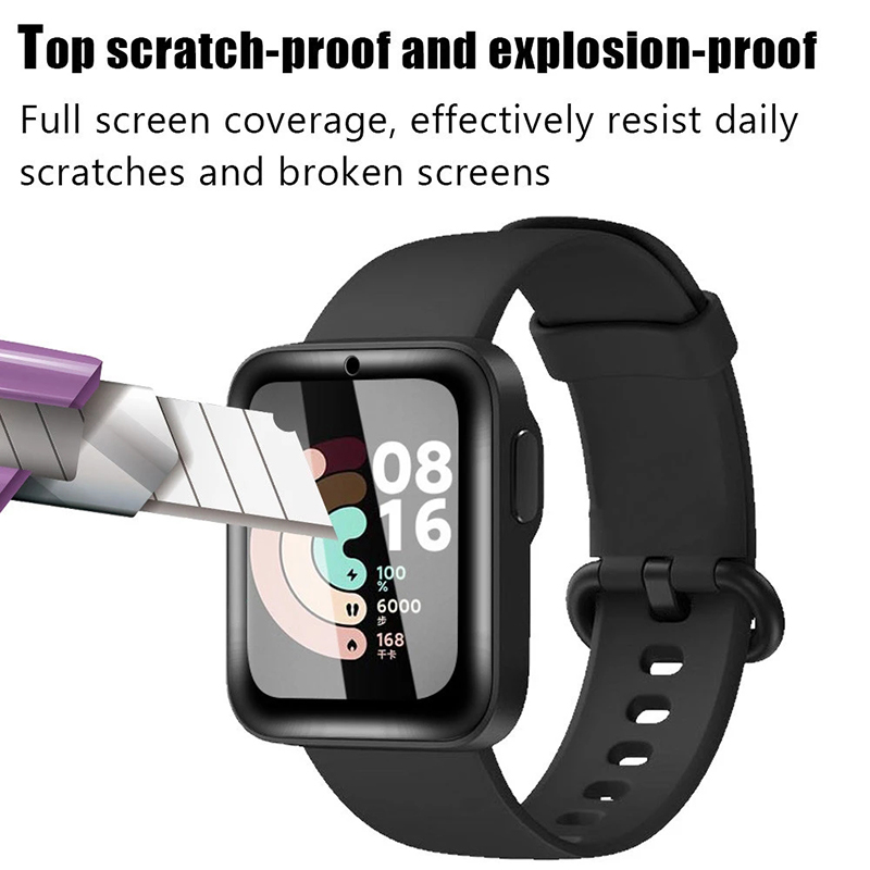 2 Pcs Tempered Glass for Redmi - Smartwatch Screen Film ulasan dan harga
