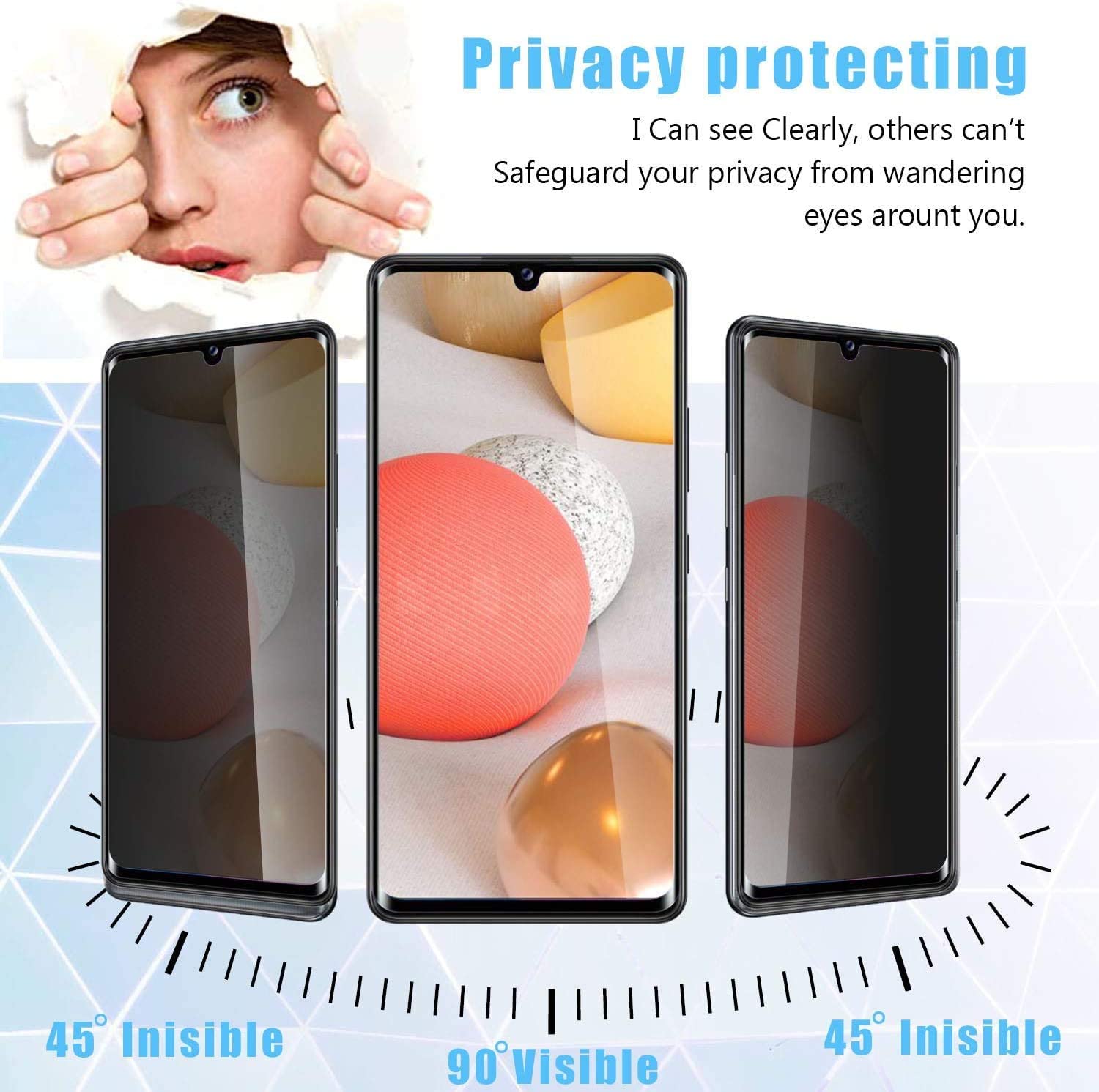 [2 Pack]Galaxy A15 5G Privacy  - Privacy Filter 2Pack ulasan dan harga