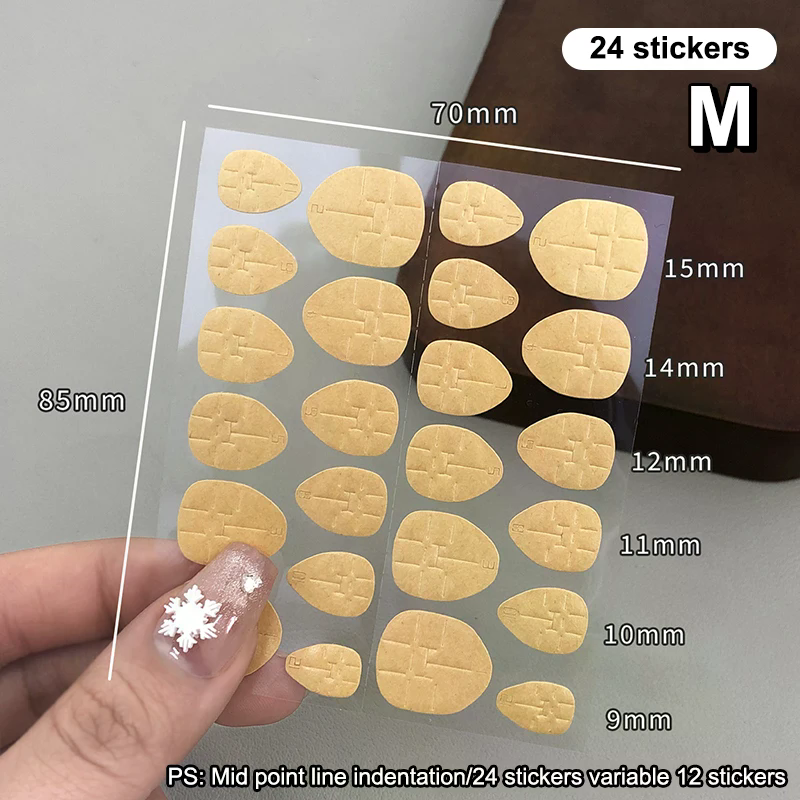 240pcs/10 Sheets Kraft Paper D - Full Cover Adhesive ulasan dan harga