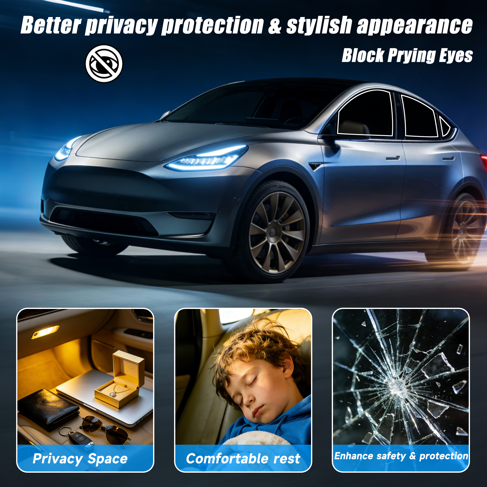 Custom Car Window Tint Sunshad - Glass Protector Auto ulasan dan harga