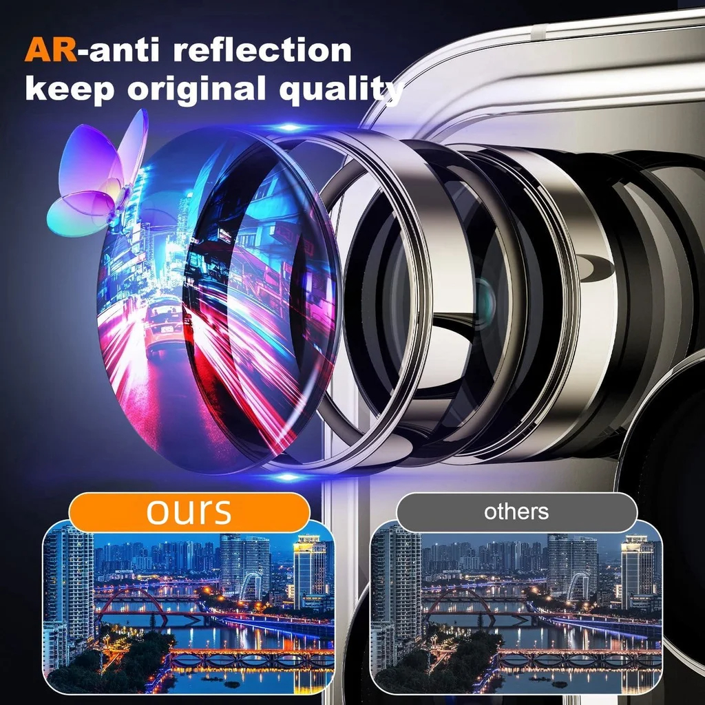 3Pcs Metal Camera Lens Protect - Tempered Glass Screen 9H ulasan dan harga